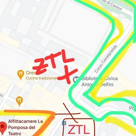 La Pomposa Del Teatro Vendégház